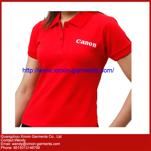 Cheap Polo Shirts for Lady Promotion Beer Girl Uniform (P52)