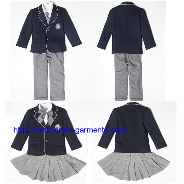 China Clothing Factory High Quality High School Uniforms for Boys and Girls (U174)