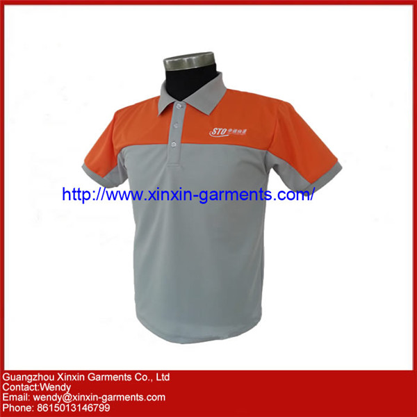 China Factory Customized Two Color Polo T Shirts for Men (P75)