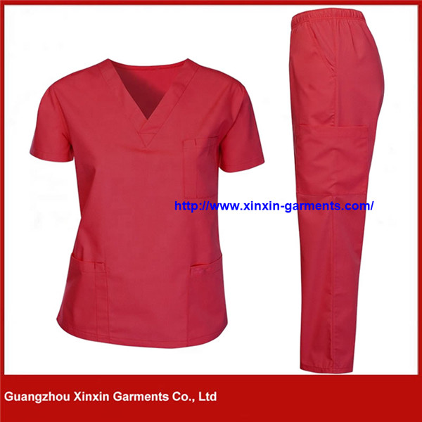 Custom American Australian Europe Hospital Operating Room Dental Uniform Medical Scrubs (H120)