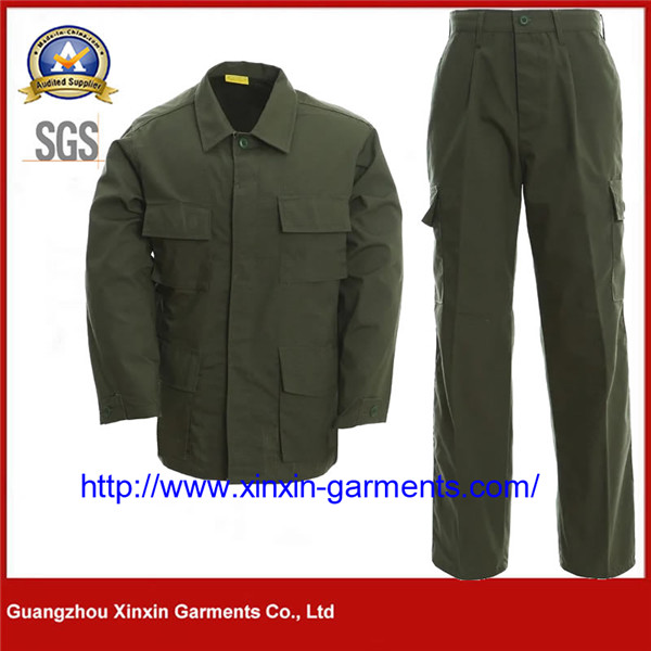 Congo Unisex Army Military Uniform in Olive Green Color for Tactical Security (W2112)