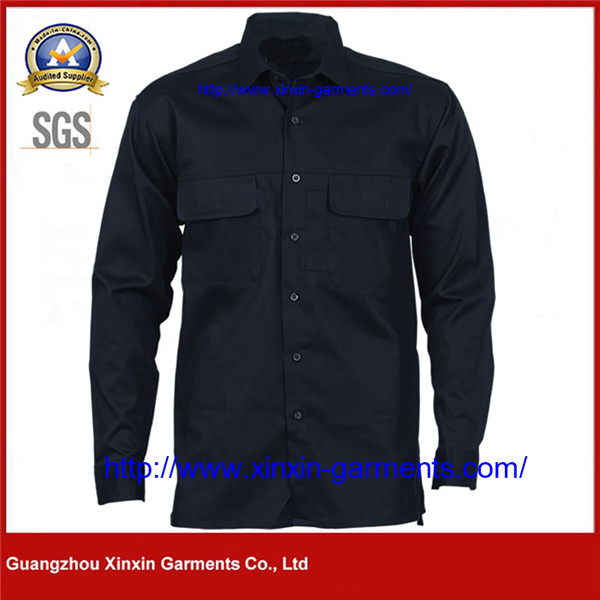 Cotton Drill Work Shirt - Long Sleeve W2443