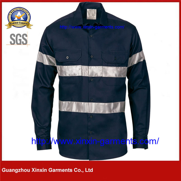 Cotton Drill Work Shirt With Gusset Sleeve - Long Sleeve W2472