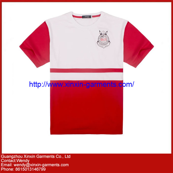 Custom 100% Cotton Men Cotton Blank tshirt with Your Print Design (R74)