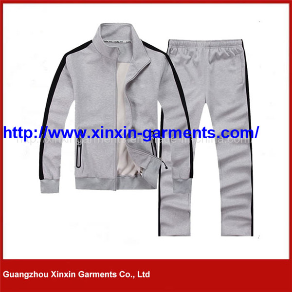 Custom 100% Cotton Sport Wear Tracksuit Uniform Factory (T25)