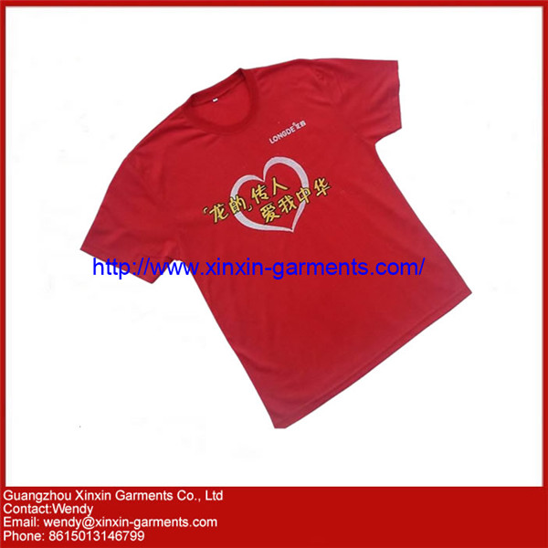 Custom 35% Cotton Unisex Promotional T Shirt with Print (R92)