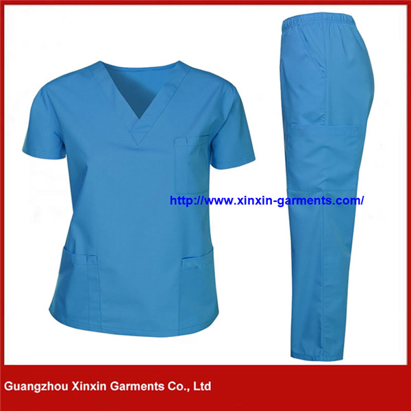 Custom American Australian Europe Hospital Operating Room Dental Uniform Medical Scrubs (H120)