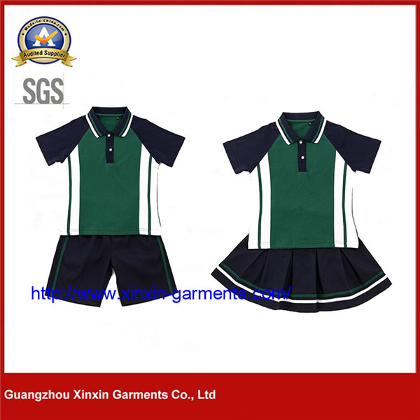Custom Cotton School Uniforms for Elementary School Students Classes Cloth Uniform (U175)