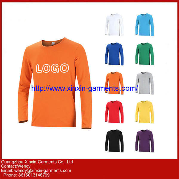 Custom Create Design Cheap Long Sleeve Tshirts Maker (R232)