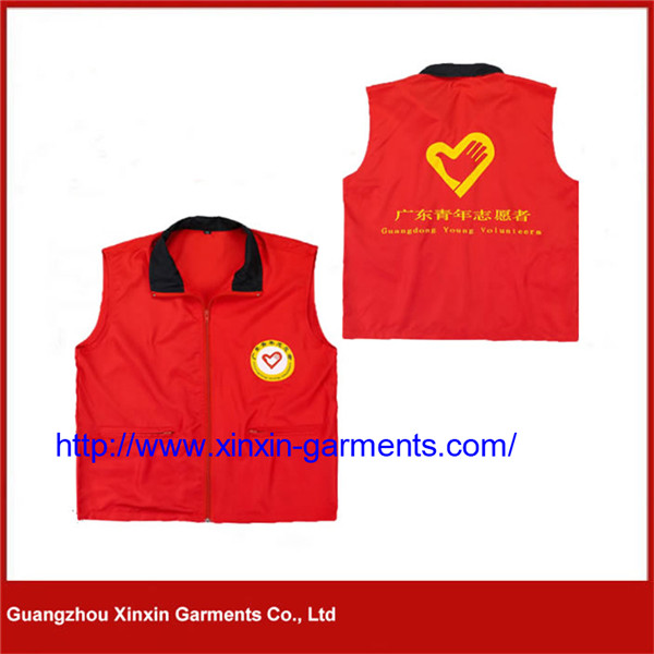 Custom Design Cheap Printed Volunteer Vest Waistcoat Supplier (V23)