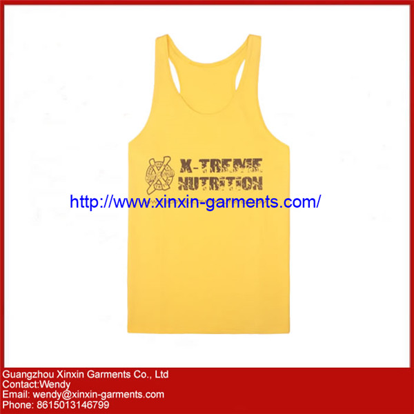 Custom Design V-neck Sleeveless T Shirts for Sport (R45)