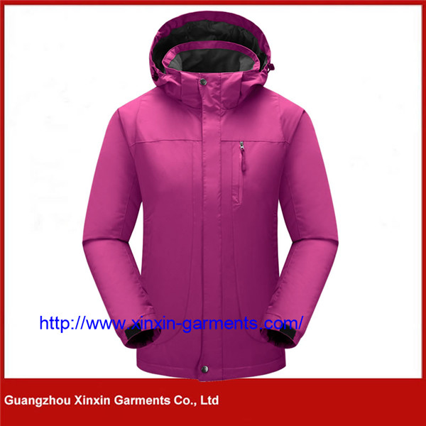 Custom Made Bright Pink High Quality Water Proof Lady's Jacket (J454)