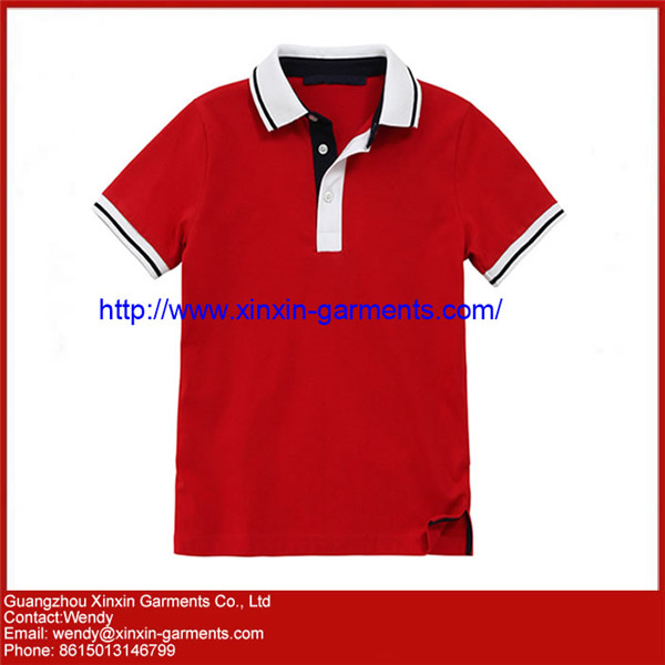 Custom Made Men's High Quality Cotton Red Polo T Shirts (P61)
