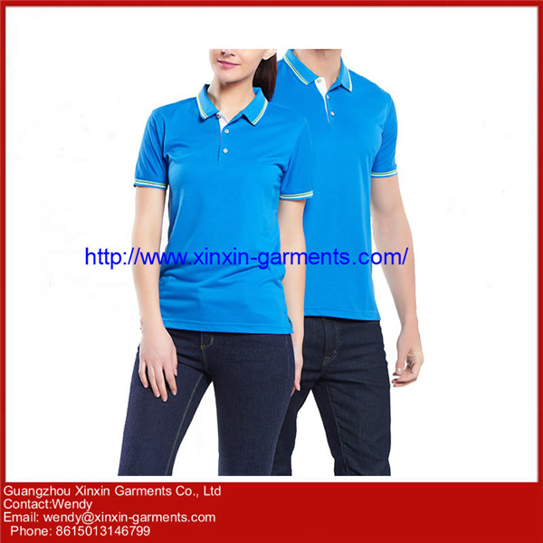 Custom Printed Color Combimation Mens Dry Fit Blade Collar Sports Golf Polo Shirt P398