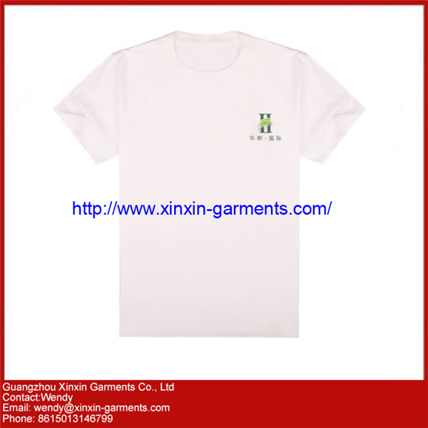 Custom Printing 100% Cotton White T-shirt Manufacturers (R39)
