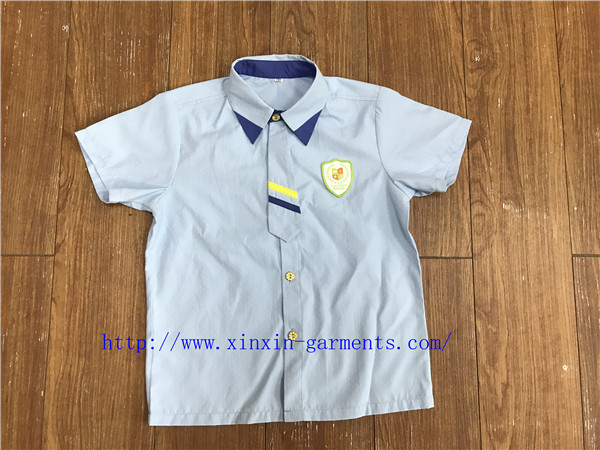 Custom School Uniform Factory 100% Cotton School Uniform for Students (U196)
