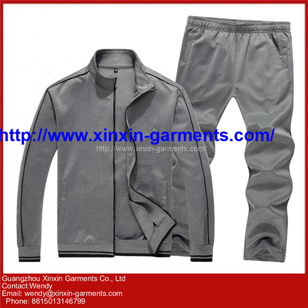 Custom Sports Uniform Cheap Long Sleeves Men's Tracksuit Manufacture (T281)