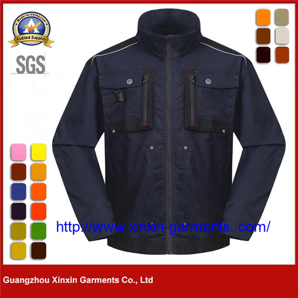 Custom Workwear Men's Woven Anti-Static Multi-Protection Jacket For Men Work Wear W2811