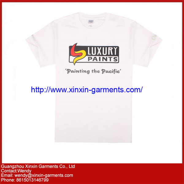 Custom high quality blank men plain stretch print 100 cotton t shirt R52