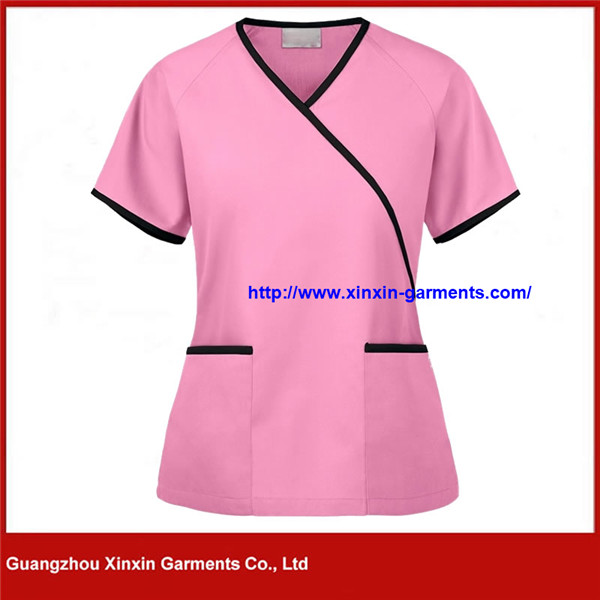 Customized Design Top Scrub Hospital V-Neck Uniform (H135)