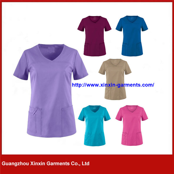 Customized Fashion Hospital Medical Nursing Body Scrubs Uniforms (H129)