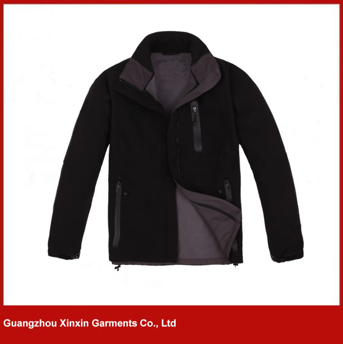 Custom made soft polar fleece sport softshell jacket for men (J70)
