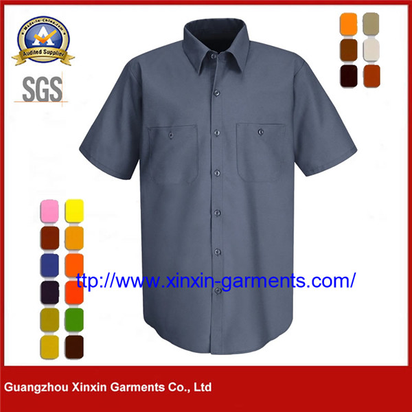 Design Classic Gray Color Security Guard Uniform Shirts W2576