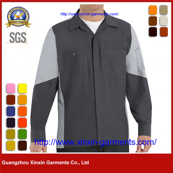 Engineering Uniform 100 Cotton Drill Workwear Work Shirts Long Sleeve W2606