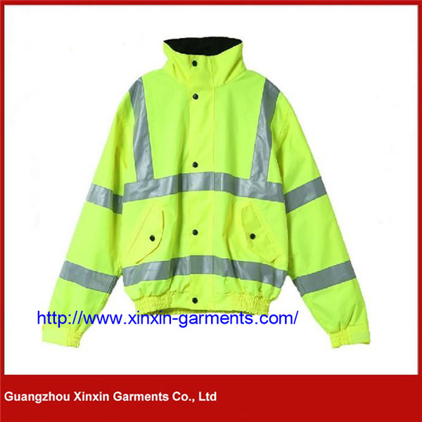 Factory Direct Sale Low Price 100% Polyester Bomber Reflective Jacket (J484)