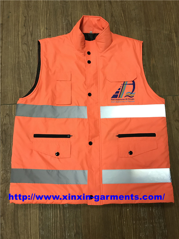 Fashion Unisex White Winter Uniforms Work Clothes Work Vest Waistcoat with Pockets (W882)