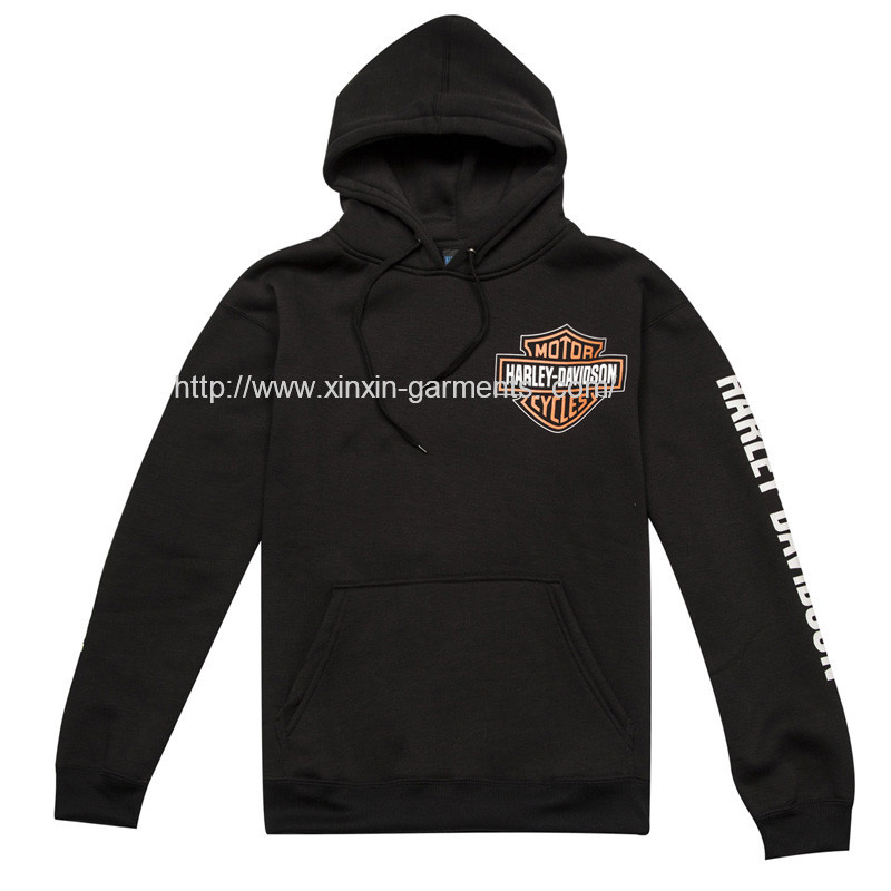 Guangzhou Factory Fashion Full Printing Cotton Black Hoody for Boys Sport Wear (T289)