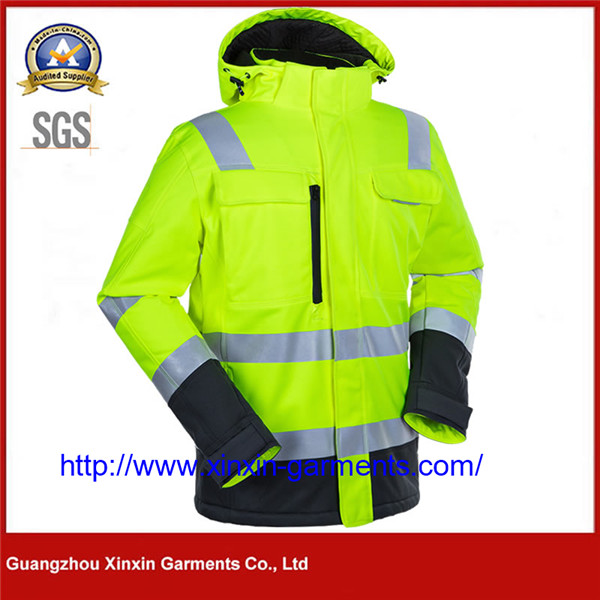 Hi Viz Work Wear Rain Reflective Multi Reflective Jacket for Traffic Safety W2179