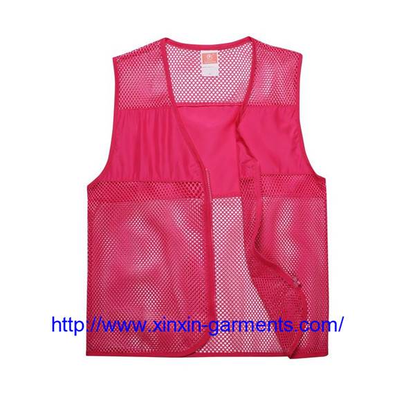 High Quality Colorful Custom Advertising Waistcoat Promotional Volunteer Vest Waistcoat 104