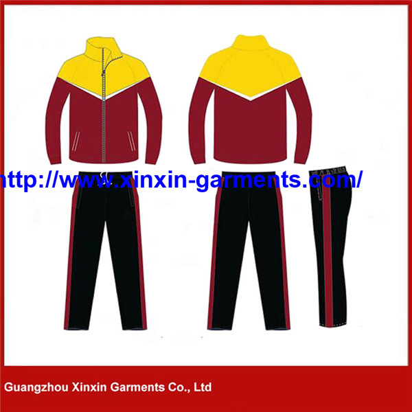 High Quality Mens Tracksuit 100% Polyester gym Jogging Suit Manufacturer Wholesale (T387)
