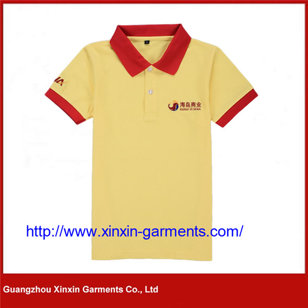 High Quality Patched Logo Embroidery Polo Shirt (P460)
