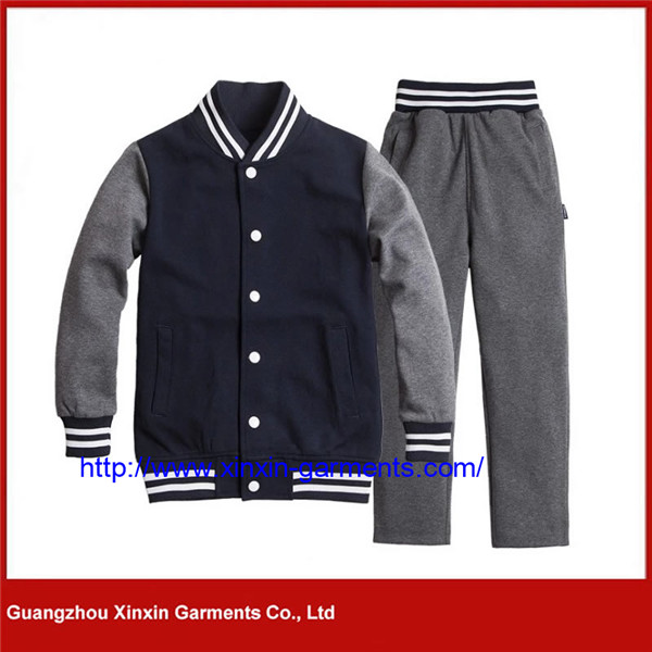 High School Uniform OEM School Uniform Autumn Winter Boys Girls Sports Suits Customized (U166)