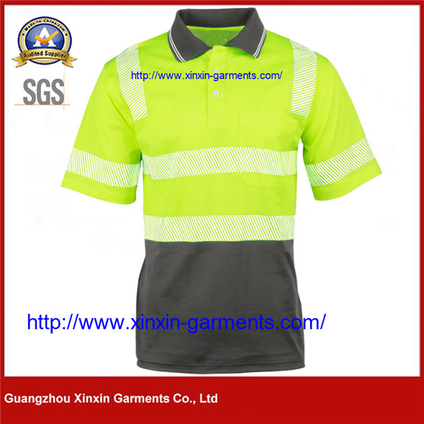 High Visibility Short Sleeve Polo with 3M Tapes W2515