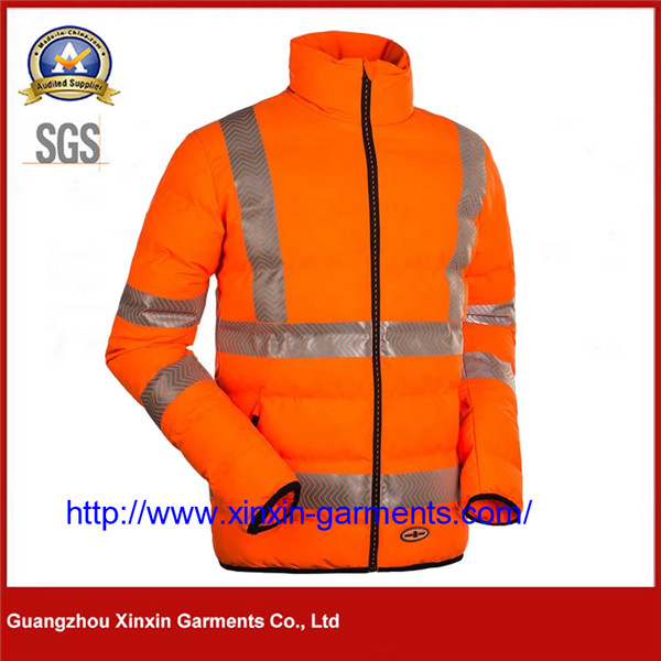 High Visibility Winter Worker Custom Work Clothes Reflective Jacket Reflective Safety Clothing W2168