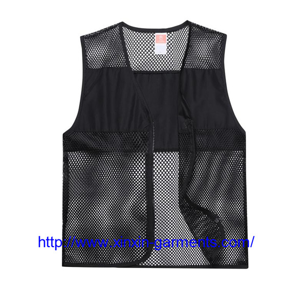 High quality customized breathable barber supermarket work vest with logo 104