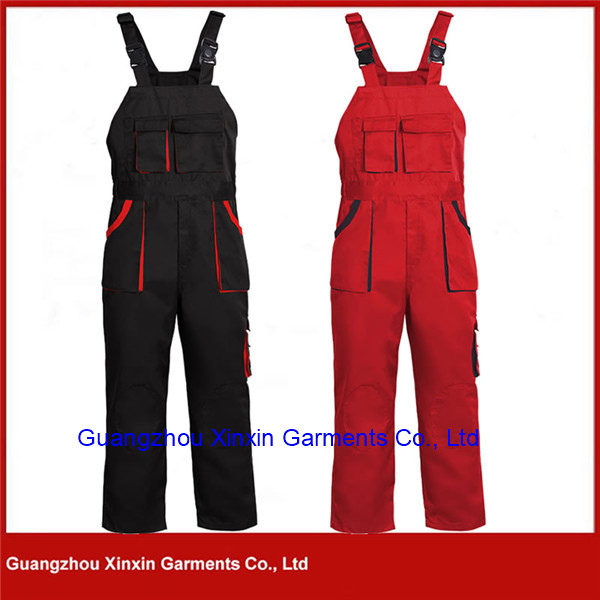 Hi vis bib pants reflective workwear safety cotton coverall W557