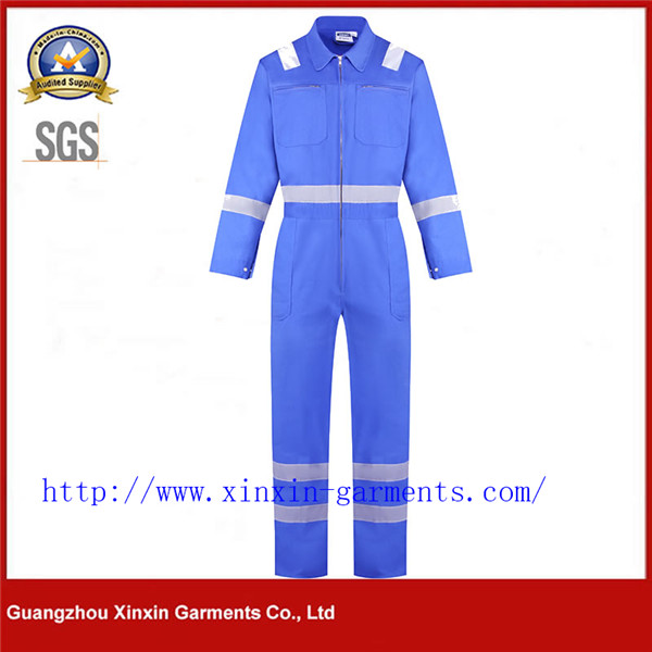Hot Sale Blue Color Safety Workwear Coverall for Protecting (W924)
