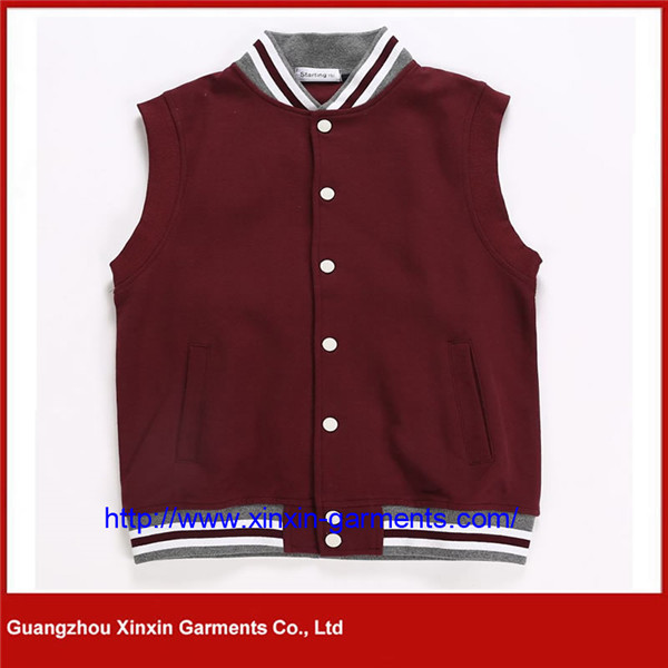 Kids Knitting Pattern Sleeveless Jacket Vest School Uniform (U140)