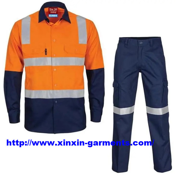 Long Sleeve Factory Safety Protective Working Clothes and Work Uniform (W887)