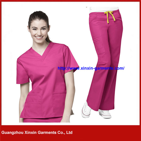 Anatomy Short Sleeve Medical Uniforms Scrub Sets Dental Clinic Doctors Surgical Clothes (H132)