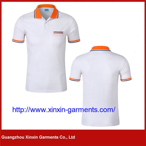 Mens Custom CVC Pique Polo Shirt with One Pocket Club Shirt (P473)