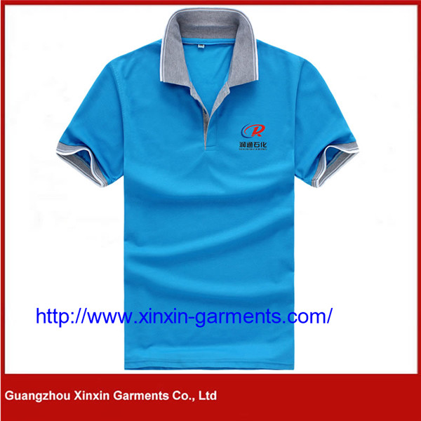 Mens Long Sleeve Golf Polo Shirt with OEM Brand Logo, Polyester Sports T shirt Clothes P480-1