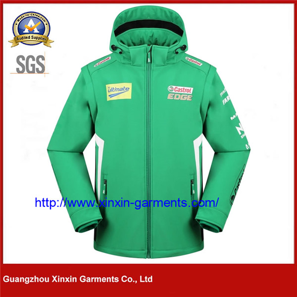 Men's Mountain Hiking Water Resist Softshell Winter Jacket Hooded (J512)