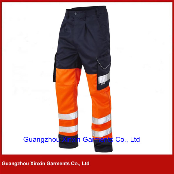 Multi-Pocket Comfortable Fabric Workwear Working Pants with Reflective Tape (W422)