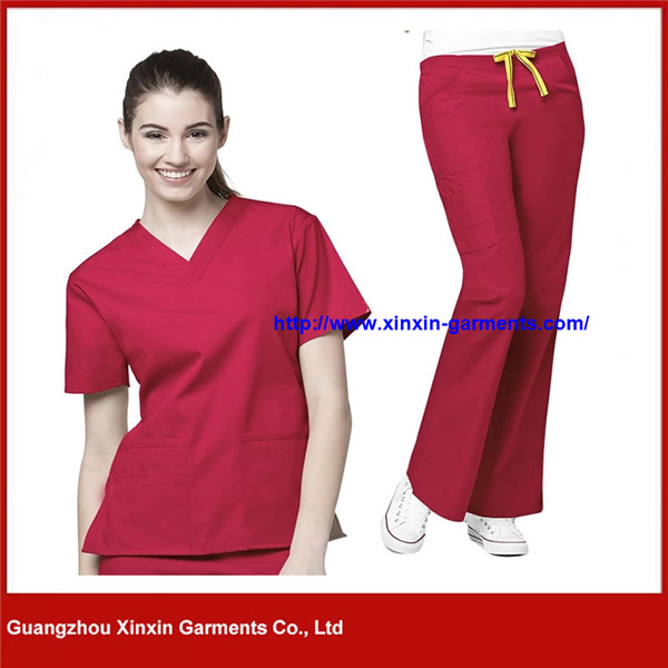 Multiple Material Hospital Medical Uniform (H132)
