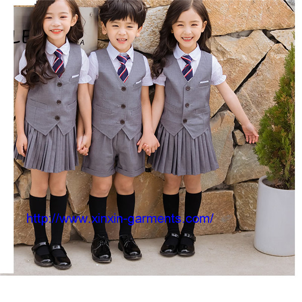 New International School Uniforms Summer Boys Girls School Uniforms Design With Pictures (U172)